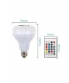 Bluetooth Hoparlör Akıllı Rgb Led Işık Renk Değiştirme Ses Bombası Ampül Görünümlü