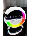 Bluetooth Hoparlör Dijital Göstergeli Wireless Şarj Rgb Işıklı