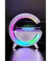 Bluetooth Hoparlör Dijital Göstergeli Wireless Şarj Rgb Işıklı
