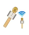 Bluetooth Hoparlör Usb Aux Sd Kart Kaoroke Mikrofon Uzun Pil Ömrü