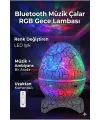 Bluetooth Hoparlörlü RGB Gece Lambası – Dinazor yumurtası Işıklı, Uzaktan Kumandalı Dekor Lamba