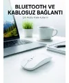 Bluetooth Kablosuz Wireless Mouse Şarjlı Sessiz Ergonomik 5000 Dpı Fare