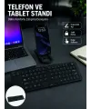 Bluetooth Katlanabilir Klavye Usb-c Şarjlı 3 Cihaz Bağlantılı Taşınabilir Klavye