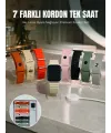 Bluetooth Konuşmalı Akıllı Saat 7 Farklı Kordonlu İos Ve Android Uyumlu Akıllı Kol Saati