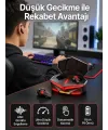 Bluetooth Kulaklık Hd Ses Kaliteli Işıklı Metal Kasa Ios Android Uyumlu Mikrofonlu