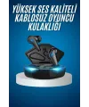 Bluetooth Kulaklık Oyuncu Kulaklığı Rgb Işıklı Oyunlarda Düşük Gecikme