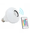 Bluetooth Müzik Çalar + Kumandalı Rgb Led Ampul OM-30