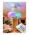 Bluetooth RGB LED Hoparlörlü Akıllı Ampul - Renkli Müzikli Lamba ve Kumanda