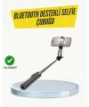 Bluetooth Selfie Çubuğu –  Katlanabilir, Uzaktan Kumandalı