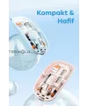 Bluetooth USB Çift Modlu Sessiz Mouse, Şeffaf Mıknatıslı Kapaklı, TypeC Şarjlı, DPI Ayarlı, Kablosuz 10m Çekim Mesafeli, Masaüstü Kısayol Tuşlu, Taşınabilir Şarjlı Mouse Siyah