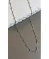 Boncuklu Zincir Kolye - Gümüş