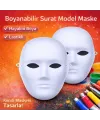 Boyanabilir Surat Model Maske – Lastikli | Kendin Tasarla