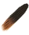Brazilian Afro Dalgası Saç - Siyah / Bakır Ombreli