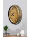 Bronz Nostalji 40 Cm Metal Eskitme Duvar Saati