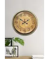 Bronz Nostalji 40 Cm Metal Eskitme Duvar Saati