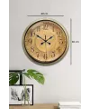 Bronz Nostalji 40 Cm Metal Eskitme Duvar Saati