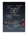 Bt57 Motosiklet Kask Kulaklık Intercom Işıklı Motorsiklet Interkom