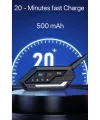Bt62 Motosiklet Kask Kulaklığı Bluetooth Intercom 2 Intercom Bağlantılı