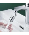 Buffer Krom Görünümlü Plastik Kolay Yerleştirilebilen Banyo Tuvalet Bahçe Fonksiyonlu Musluk Başlığı