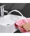 Buffer Krom Görünümlü Plastik Kolay Yerleştirilebilen Banyo Tuvalet Bahçe Fonksiyonlu Musluk Başlığı