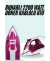 Buharlı Ütü 2200 Watt Seramik Tabanlı Taşınabilir Kablolu Ütü