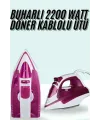 Buharlı Ütü 2200 Watt Seramik Tabanlı Taşınabilir Kablolu Ütü