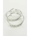 Burgulu Halka Küpe 4,5 cm