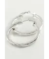 Burgulu Halka Küpe 5 cm