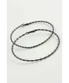 Burgulu Metal Halka Küpe 8-9-10 cm