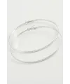 Burgulu Zikzak Metal Halka Küpe 8-9-10 cm
