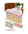 Buz Kalıbı - Bas-Bırak Kapaklı Silikon Buz Kalıbı 4 lü SET 721815