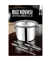 Buz Kovası 304 Paslanmaz Çelik ve Buz Maşası Seti Buz Termosu 721563
