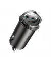 C-a35 45w Mini Dual Port Car Charger Gray