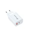 C99Q 65w Pd Destekli Type-c Ve Usb Çift Çıkışlı Hızlı Şarj Adaptörü - Beyaz
