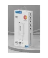 C99Q 65w Pd Destekli Type-c Ve Usb Çift Çıkışlı Hızlı Şarj Adaptörü - Beyaz