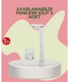 Cam Pencere Açılma Kontrol Kilidi Kolay Montaj 3’lü