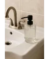 Cam Şeffaf Sıvı Sabunluk 200 ml Banyo Lavabo