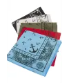Çapa Desenli Keten Bandana 50*50