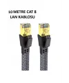 Cat 8 LAN Kablosu –Ethernet Kablosu Örgü Kaplama, Yüksek Hızlı (10 METRE)