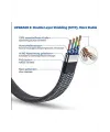 Cat 8 LAN Kablosu –Ethernet Kablosu Örgü Kaplama, Yüksek Hızlı  (5 METRE)