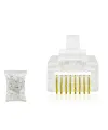 Cat5 Konnektör Ez Rj45 Delikli 100Lü Paket Şeffaf HDX5062