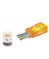 Cat6 Ez Rj45 Konnektör - 100 Adet Turuncu / Özel Plastik Kutulu ND2405