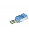 Cat6E Ez Rj45 Metal Konnektör 100 Adet Plastik Kutu - Mavi ND2420