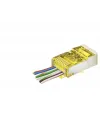 Cat6E Ez Rj45 Metal Konnektör 100 Adet Plastik Kutu - Sarı ND2416