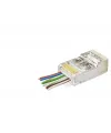 Cat6E Ez Rj45 Metal Konnektör 100 Adet Plastik Kutu - Şeffaf ND2423