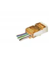 Cat6E Ez Rj45 Metal Konnektör 100 Adet Plastik Kutu - Turuncu ND2421
