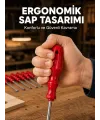 Çelik 7li Tornavida Seti Ergonomik Sap Profesyonel Kullanım