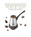 Çelik Elektrikli Cezve Türk Kahve Makinesi - 5fincan=400ml 360° Kablosuz Kullanım Katlanır Kulp 700w Scm-2967