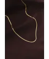 ietaks™ Çelik Gold Renk 60 cm İnce İtalyan Zincir Kolye
