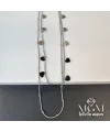 Çelik İkili Kalp Detaylı Kolye - Kl0062